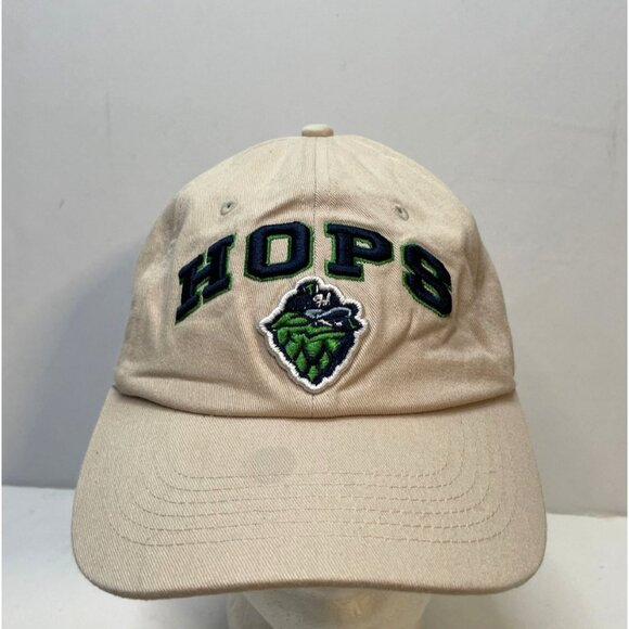 MiLB Hillsboro Hops Baseball hat cap adult 7" strap back Minors beige cream - Picture 1 of 10